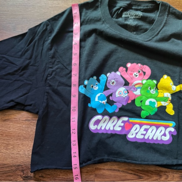 Care Bears Modern Graphic Tee Crop Top Size Medium - Picture 5 of 5